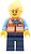 Фото LEGO City Train Worker - Female, Orange Safety Vest with Badge (trn245)