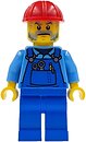Фото LEGO City Mechanic - Male, Red Construction Helmet, Beard (cty1406)