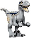 Фото LEGO Jurassic World Velociraptor Blue - Dark Blue and Tan Markings/Light Bluish Gray (Raptor14)