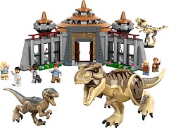 Фото LEGO Jurassic World Центр для посетителей: Атака тиранозавра и раптора (76961)