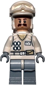 Фото LEGO Star Wars Hoth Rebel Trooper - White Uniform, Moustache (sw0760)