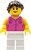 Фото LEGO City Woman - Dark Pink Vest and Heart Necklace (cty0181)