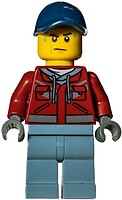 Фото LEGO City Explorer - Male, Dark Red Hooded Sweatshirt, Sweat Drops (cty1172)