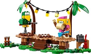 Фото LEGO Super Mario Дополнительный набор Импровизация Дикси Конг в джунглях (71421)