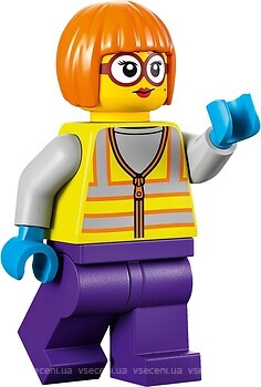 Фото LEGO City Shirley Keeper - Neon Yellow Safety Vest (cty1486)