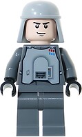 Фото LEGO Star Wars Imperial Officer - Dark Bluish Gray Legs, Smirk (sw0261)