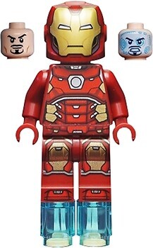 Фото LEGO Super Heroes Iron Man - Silver Hexagon, Round Bricks (sh649)
