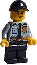 Фото LEGO City Policeman - Male, Dark Tan Belt with Radio, Dark Blue Legs (cty1155)