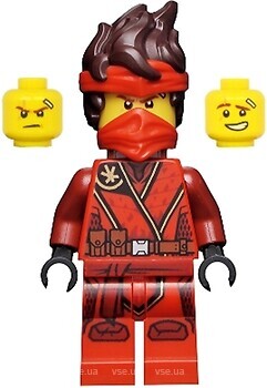 Фото LEGO Ninjago Kai - Hair with Bandana, Neck Bracket (njo706)