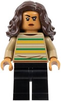 Фото LEGO Super Heroes Michelle Jones - Dark Tan Striped Shirt, Dark Brown Wavy Hair (sh894)