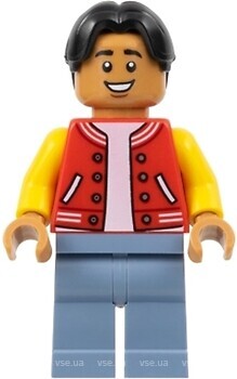 Фото LEGO Super Heroes Ned Leeds - Red and Yellow Letter Jacket, Sand Blue Legs (sh893)