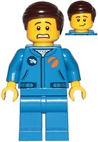 Фото LEGO City Astronaut - Male, Blue Jumpsuit, Dark Brown Hair (cty1041)