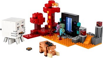 Фото LEGO Minecraft Засада у портала в Нижний мир (21255)