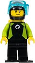 Фото LEGO City Diver - Male, Black Flippers and Wetsuit (cty0958)