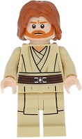 Фото LEGO Star Wars Obi-Wan Kenobi - Mid-Length Tousled with Center Part Hair (sw0489)