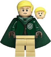 Фото LEGO Harry Potter Draco Malfoy - Dark Green Slytherin Quidditch Uniform (hp430)
