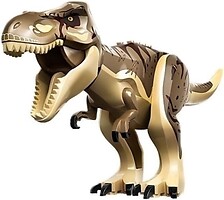 Фото LEGO Jurassic World T-Rex - Tan, Dark Tan Back, Dark Brown Markings, Scars (trex11)