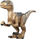 Фото LEGO Jurassic World Velociraptor - Dark Tan, Dark Bluish Gray Back (Raptor15)