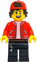 Фото LEGO Hidden Side Jack Davids - Red Jacket, Backwards Cap (hs067)