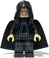 Фото LEGO Star Wars Emperor Palpatine - Spongy Cape, Hood Basic, Yellow Eyes (sw1263)