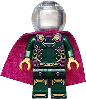 Фото LEGO Super Heroes Mysterio - Flat Silver Head, Trans-Clear Helmet (sh580)