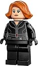 Фото LEGO Super Heroes Black Widow - Black Jumpsuit, Plain Legs, Printed Arms (sh851)