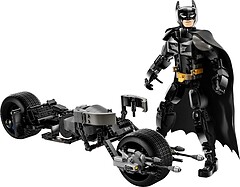 Фото LEGO Batman Фигурка Бэтмена для сборки и бэтцикл (76273)