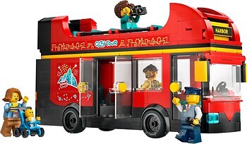 Фото LEGO City Красный двухэтажный экскурсионный автобус (60407)