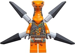 Фото LEGO Ninjago Viper Flyer - Light Bluish Gray Bar Holders (njo849)