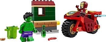 Фото LEGO Marvel Железный Человек на мотоцикле и Халк (76287)