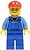 Фото LEGO City Railway Worker - Male, Blue Legs, Red Short Bill Cap, Glasses (trn227)