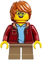 Фото LEGO Ideas Child Boy - Dark Red Jacket, Dark Tan Short Legs, Glasses (idea055)