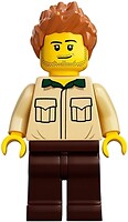 Фото LEGO Ideas Dad - Stubble, Dark Green Collar, Medium Nougat Hair (idea052)