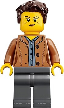 Фото LEGO Ideas Mom - Freckles, Medium Nougat Jacket, Dark Brown Hair (idea053)