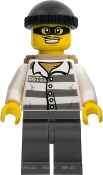 Фото LEGO City Jail Prisoner 86753 - Male, Black Knit Cap, Backpack, Mask (cty0537)