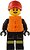 Фото LEGO City Firefighter - Female, Red Cap with Reddish Brown Ponytail, Orange Life Jacket (cty1551)