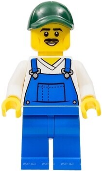 Фото LEGO City Street Sweeper - Male, Blue Overalls (cty1291)