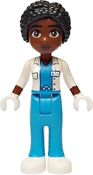 Фото LEGO Friends Alycia - White Jacket, Dark Azure Trousers, White Shoes (frnd723)