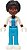 Фото LEGO Friends Alycia - White Jacket, Dark Azure Trousers, White Shoes (frnd723)