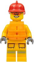 Фото LEGO City Firefighter - Male, Bright Light Orange Suit, Life Jacket (cty0974)