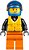 Фото LEGO City Xtreme Powerboat Driver - Male, Brown Dimple, Black Racing Jacket (cty0542)