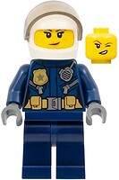 Фото LEGO City Helicopter Pilot - Female, White Helmet, Peach Lips, Freckles (cty0976)