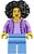 Фото LEGO City Woman - Bushy Black Hair, Medium Lavender Jacket, Lavender Shirt (twn385)