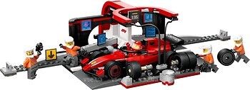 Фото LEGO City Пит-стоп и пит-экипаж F1 с болидом Ferrari (60443)