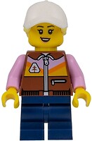 Фото LEGO City Dirt Bike Rider - Female, White Cap, Bright Light Yellow Ponytail Hair (cty1529)