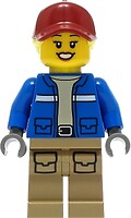 Фото LEGO City Wildlife Rescue Explorer - Female, Dark Red Cap, Bright Light Yellow Hair (cty1305)