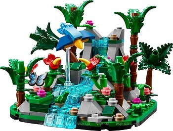 Фото LEGO Диорама Дождевой тропический лес (40782)