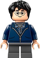 Фото LEGO Harry Potter Harry Potter - Dark Blue Hoodie, Dark Bluish Gray Short Legs (hp495)