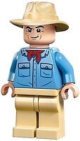 Фото LEGO Jurassic World Dr. Alan Grant - Medium Blue Shirt, Tan Fedora (jw105)