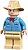 Фото LEGO Jurassic World Dr. Alan Grant - Medium Blue Shirt, Tan Fedora (jw105)